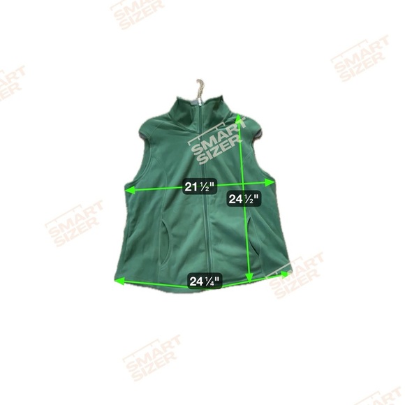 Lands' End Women's Green Fleece Vest Plus Size 18-20 - Picture 4 of 4